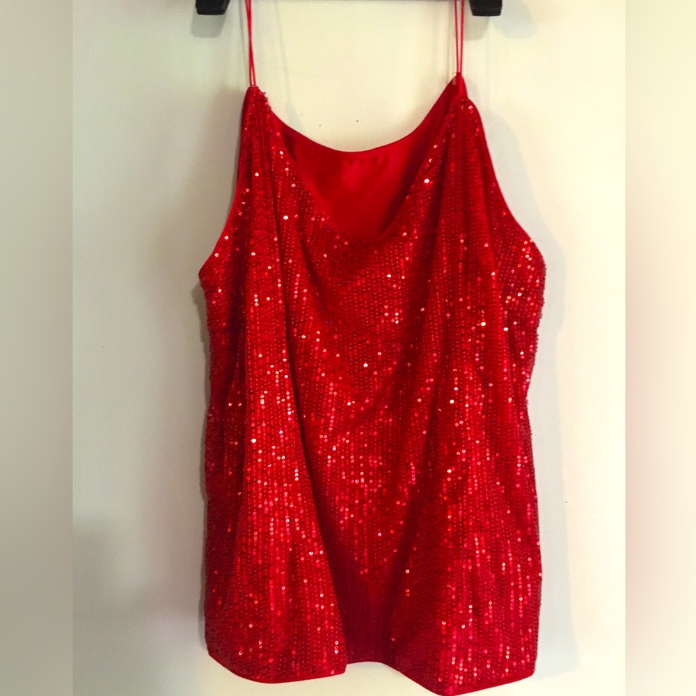 Sequins Spaghetti strap tank top